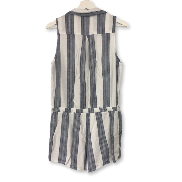 Bella Dahl Striped Santorini Sleeveless Romper Size Medium - Picture 3 of 16